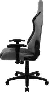 Aerocool DUKE AeroSuede, universali žaidimų kėdė, 150 kg, 125 kg, nailonas, plienas, juoda, pilka