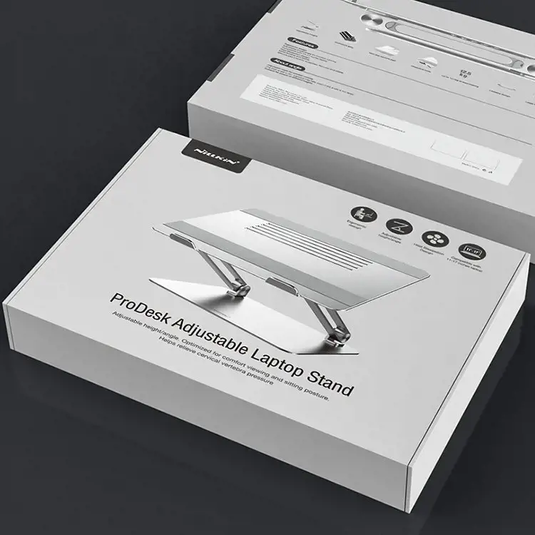 "Nillkin ProDesk" sulankstomas stovas "MacBook" nešiojamajam kompiuteriui pilkos spalvos