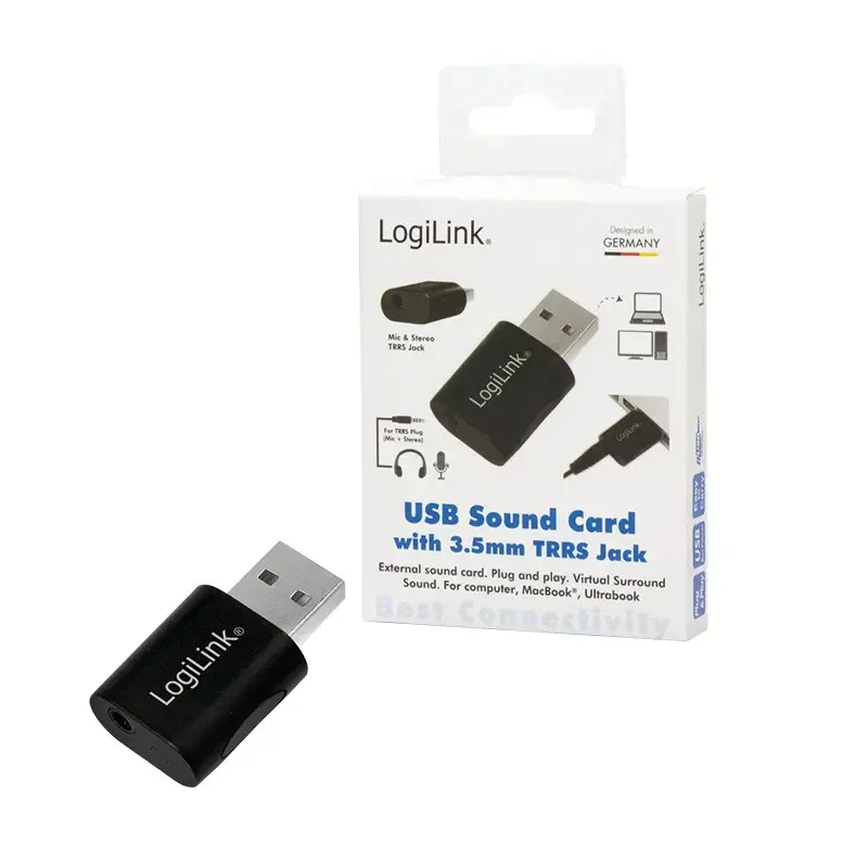 LOGILINK UA0299 LOGILINK - USB garso adapteris, sidabrinės spalvos