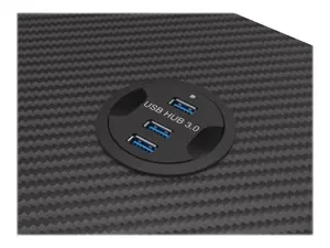 Žaidimų stalas Natec Genesis Holm 510 RGB, Juoda