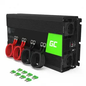 GREEN CELL įtampos inverteris nuo 12V iki 220V 2000W/4000W modifikuotos sinusoidės bangos