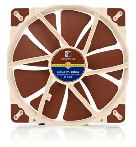 Noctua NF-A20 PWM kompiuterio korpuso ventiliatorius 20 cm, smėlio spalvos, rudas