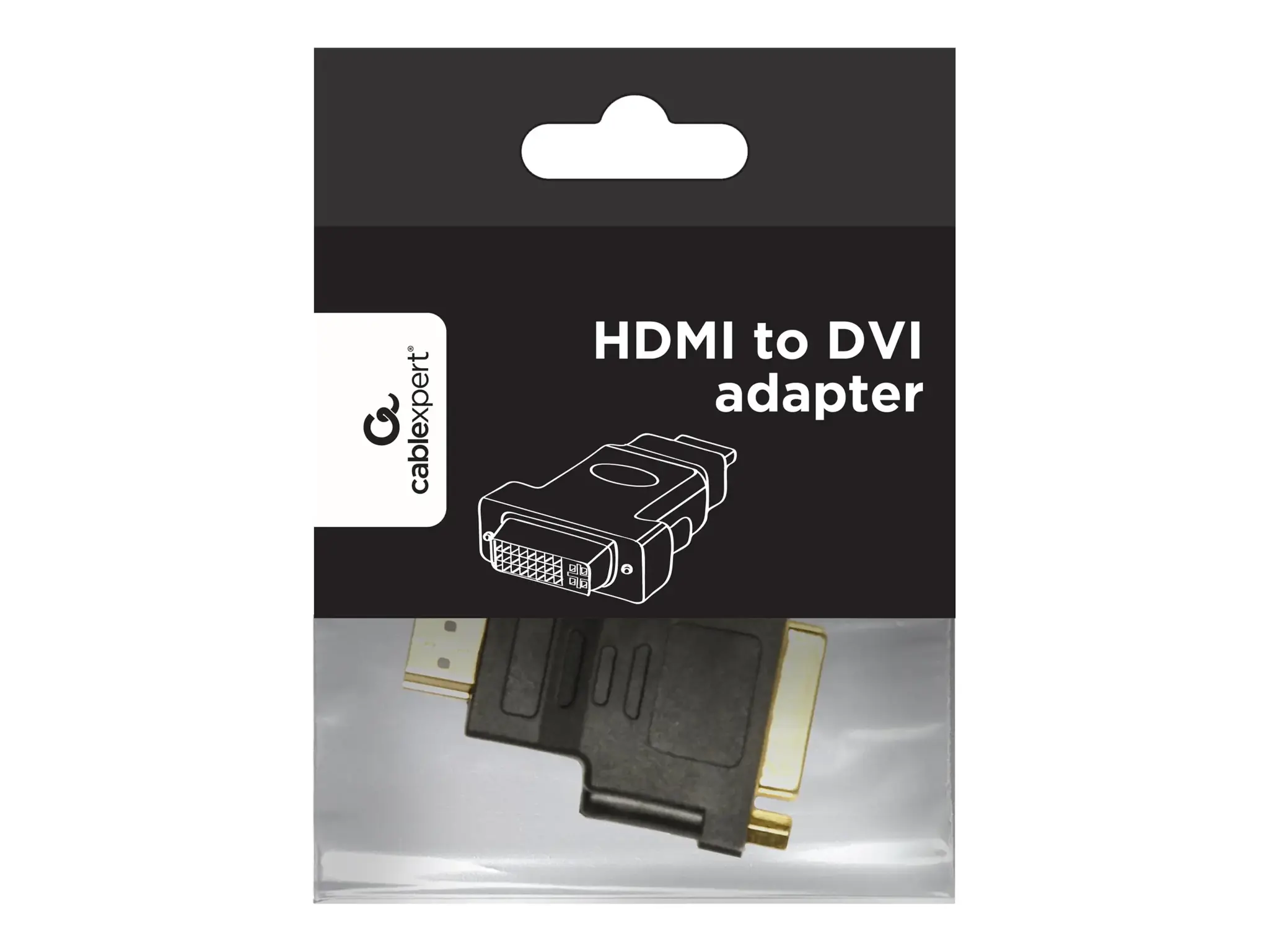 GEMBIRD A-HDMI-DVI-3 Gembird reduktorius HDMI(M) - DVI-D(F)(24+1), vienšakis, juodas
