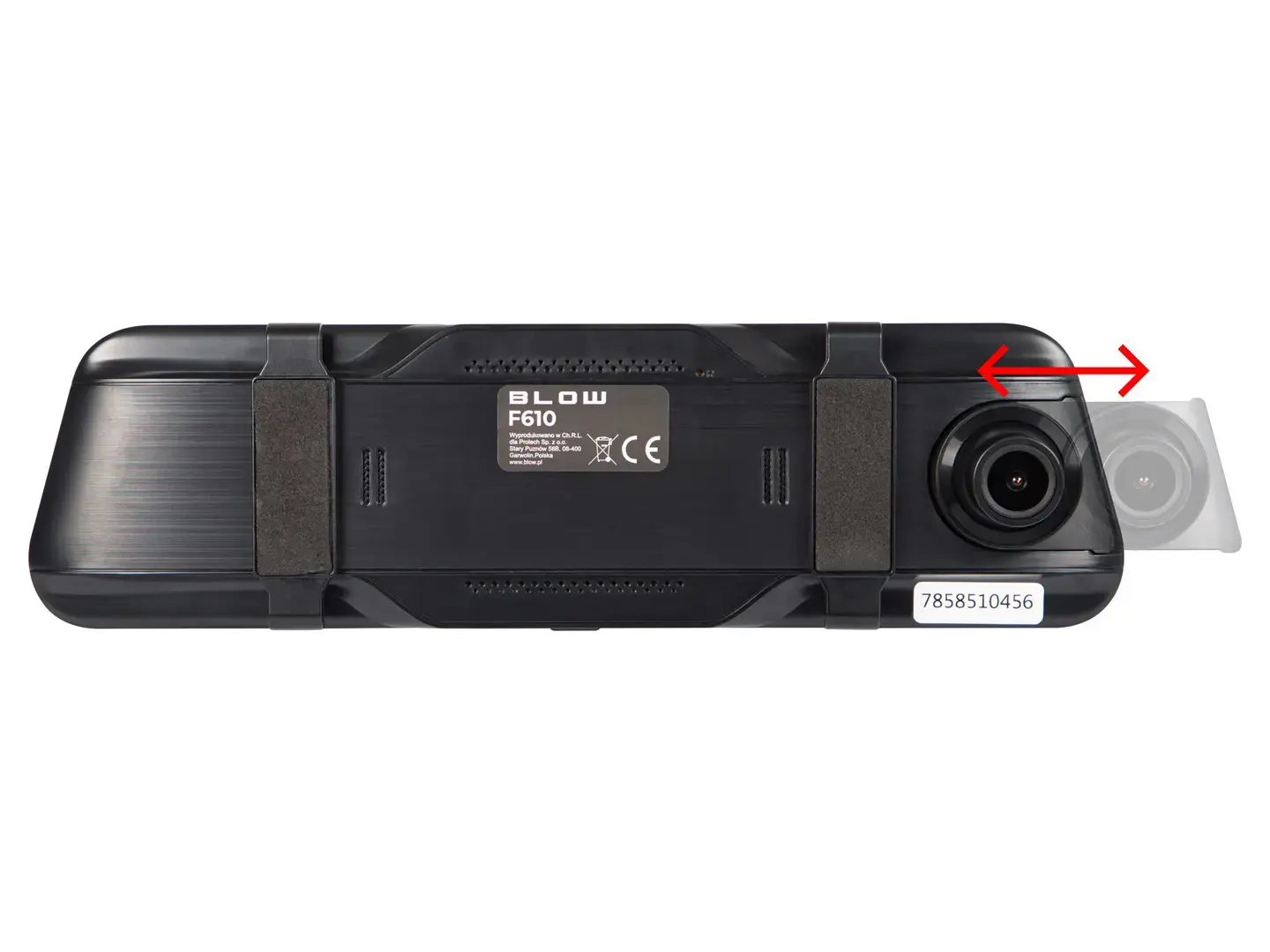 BLACKBOX DVR F610 BLOW video recorder, 10" screen mirror + reversing camera