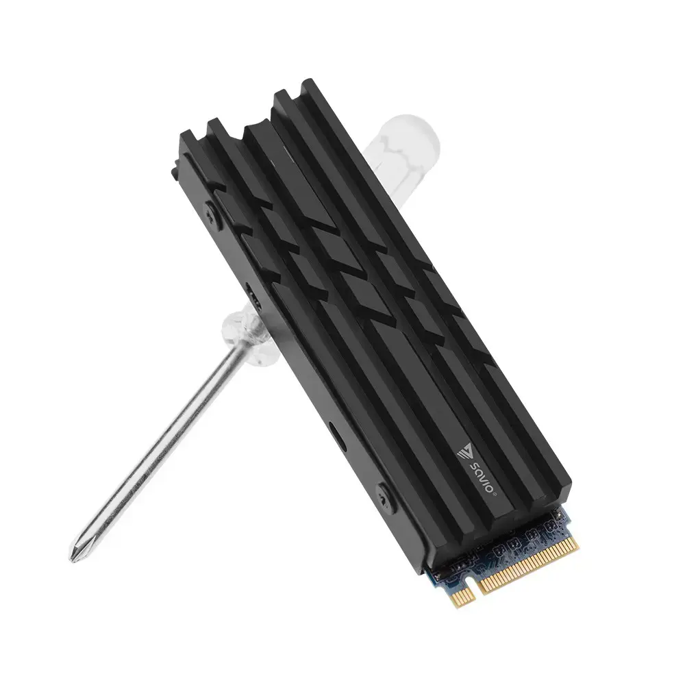 SAVIO aušinimas M.2 NVME 2280 diskams, AK-60, juodas