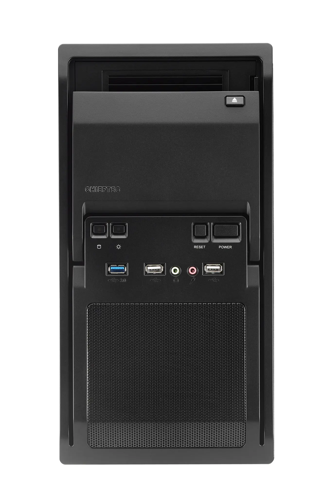 Chieftec LT-01B-350GPB, Mini Tower, PC, Black, Mini-ATX, SECC, 14 cm