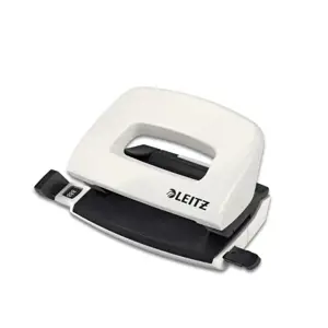 Leitz NeXXt WOW Min, 10 lapų, balti, juodi, metaliniai, 8 cm, 5,5 mm