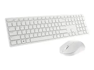DELL KM5221W-WH, pilno dydžio (100%), RF belaidis, QZERTY, baltas, pelė pridedama