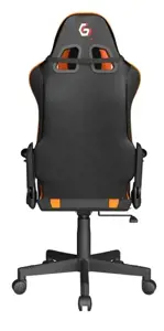 GEMBIRD Žaidimų kėdė SCORPION juoda tinklelio oranžinė oda