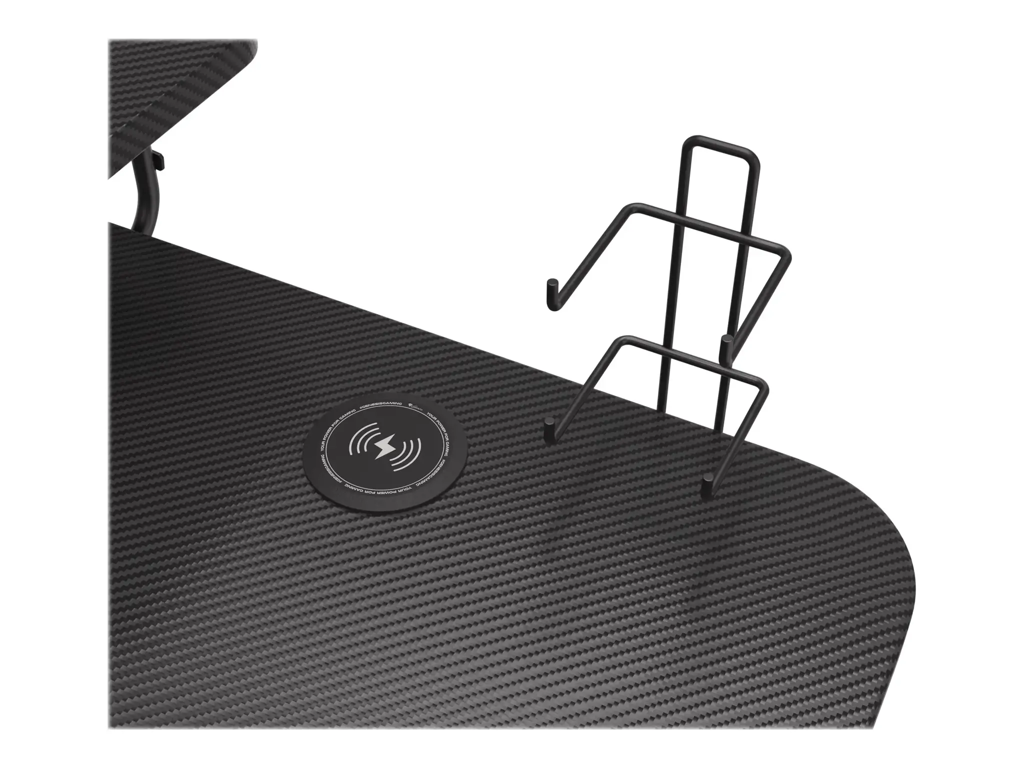 Žaidimų stalas Natec Genesis Holm 300 RGB, Juoda