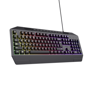Trust GXT 836 Evocx, Wired, USB, Membrane, QWERTY, RGB LED, Black