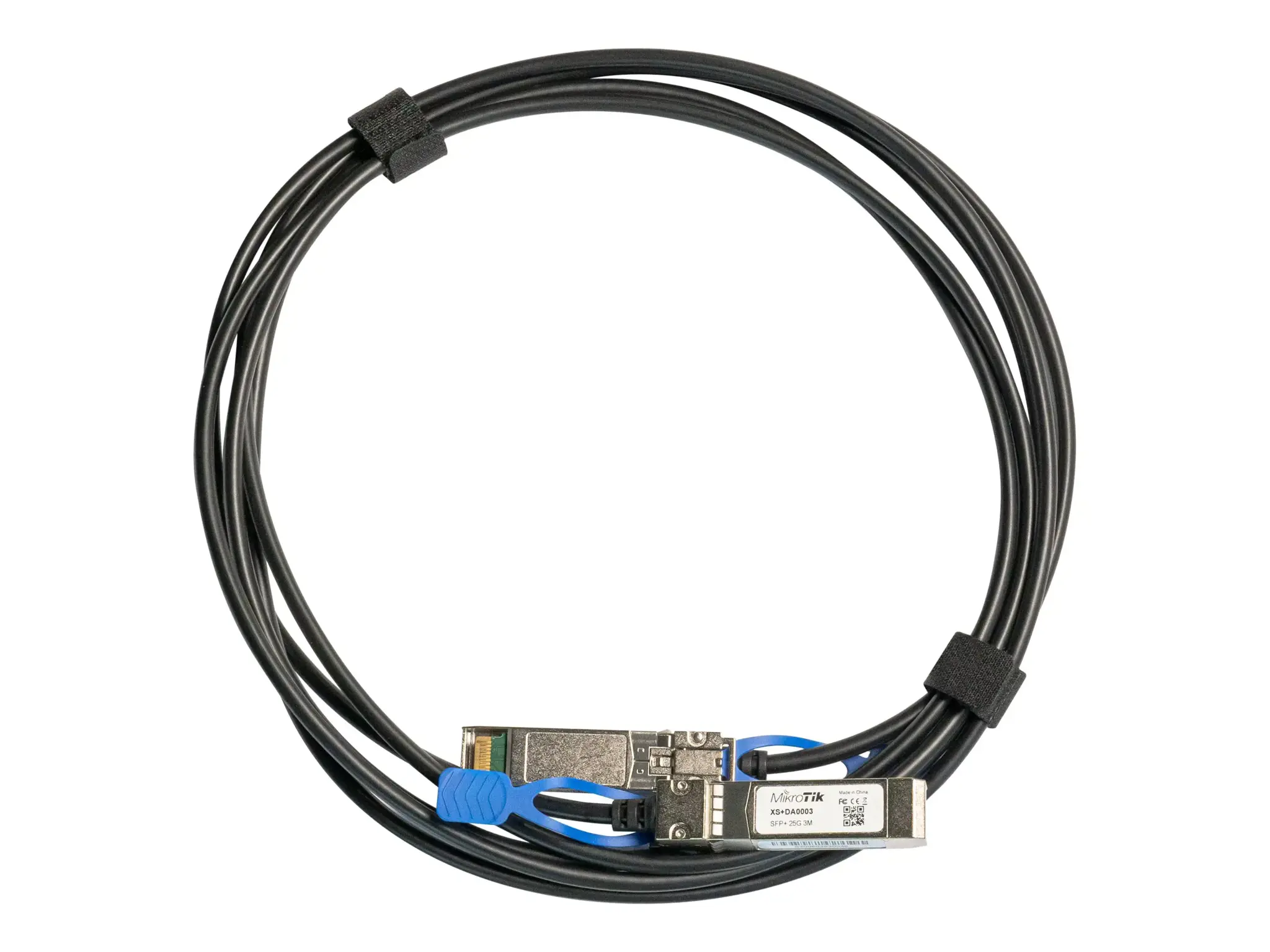 MIKROTIK 3 m tiesioginio prijungimo kabelis SFP 1G SFP+ 10G 25G SFP28 palaikymas