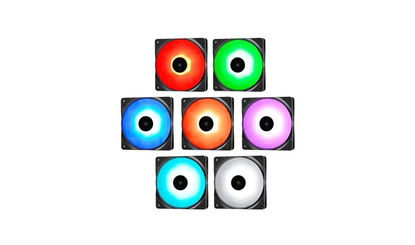 "DeepCool RF120-3in1", ventiliatorius, 12 cm, 500 aps/min, 1500 aps/min, 27 dB, 56,5 cfm