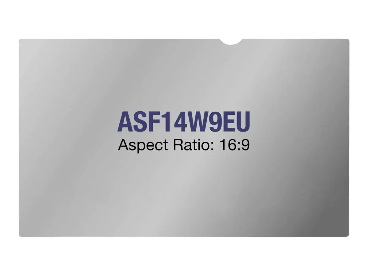 Targus ASF14W9EU, Nešiojamojo kompiuterio ekrano apsauga, juoda, skaidri, bet kokio prekės ženklo, 35,6 cm (14"), nuo atspindžių apsauganti ekrano apsauga, atspari įbrėžimams