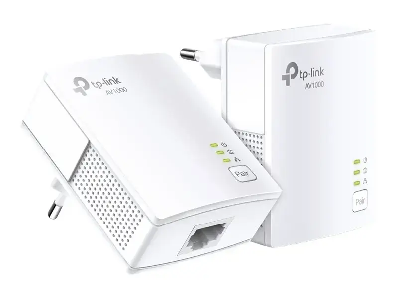 TP-Link AV1000 Gigabit Powerline Starter Kit, 1000 Mbps, IEEE 802.3, IEEE 802.3ab, IEEE 802.3u, F tipo, OFDM, 128 bitų AES, 300 m