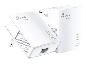 TP-Link AV1000 Gigabit Powerline Starter Kit, 1000 Mbps, IEEE 802.3, IEEE 802.3ab, IEEE 802.3u, F tipo, OFDM, 128 bitų AES, 300 m