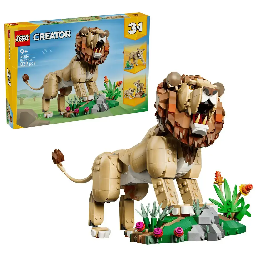 LEGO CREATOR 3 IN 1 31386 Wild Animals: Majestic Lion