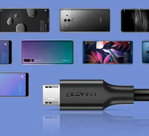 Ugreen 60137, 1,5 m, USB A, Micro-USB A, USB 2.0, 480 Mbps, juoda