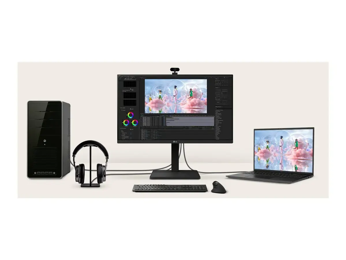 LG DESKTOP MONITOR 24BA450, 24", FHD, IPS, SPEAKER, HAS