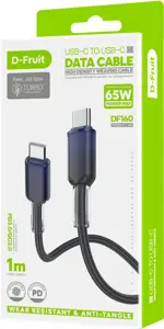 D-Fruit cable USB-C - USB-C DF160 1m, dark blue