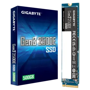 SSD diskas GIGABYTE Gen3 2500E 500 GB, M.2, PCI Express 3.0