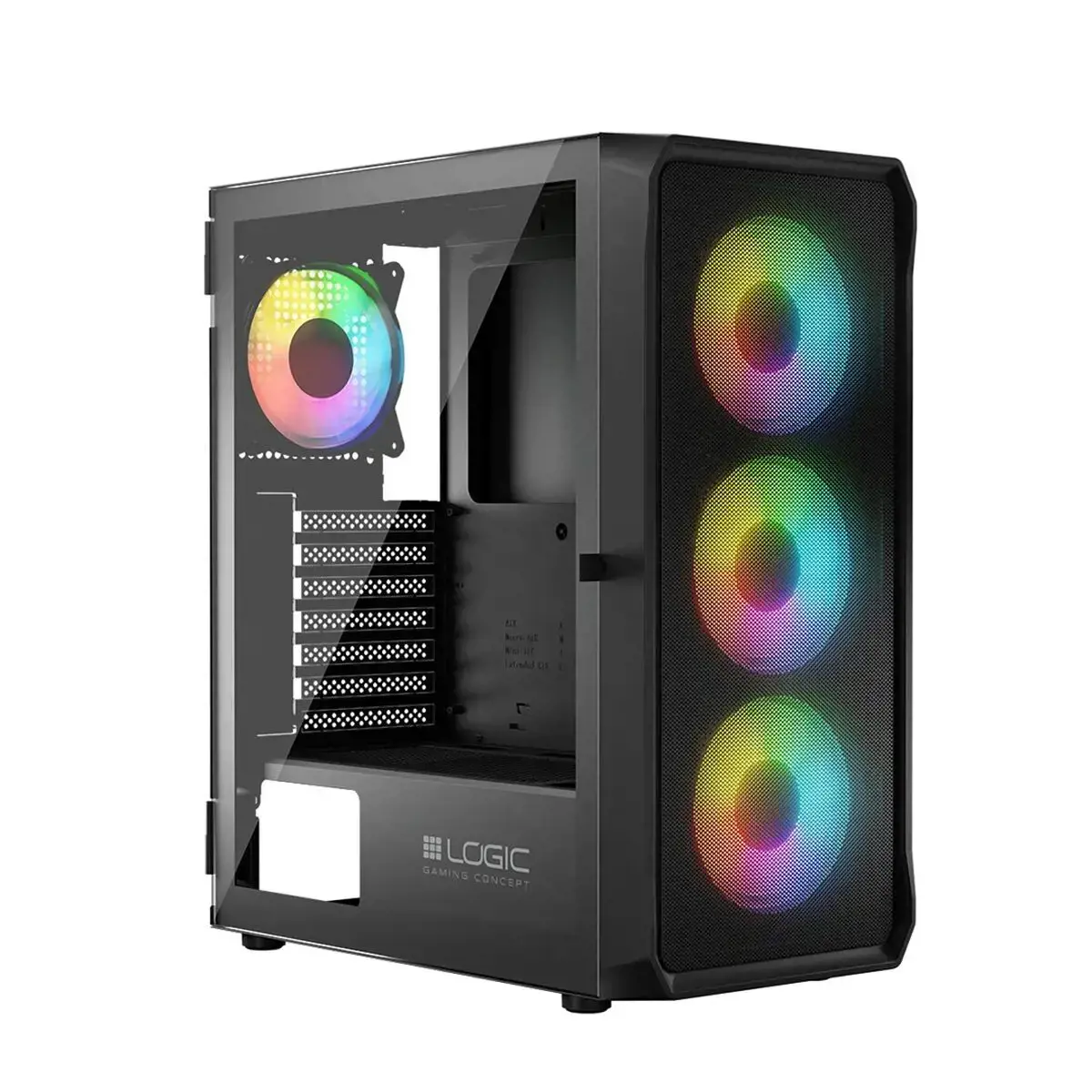 Logic PORTOS ARGB MINIDI USB 3.0 korpusas Juodas