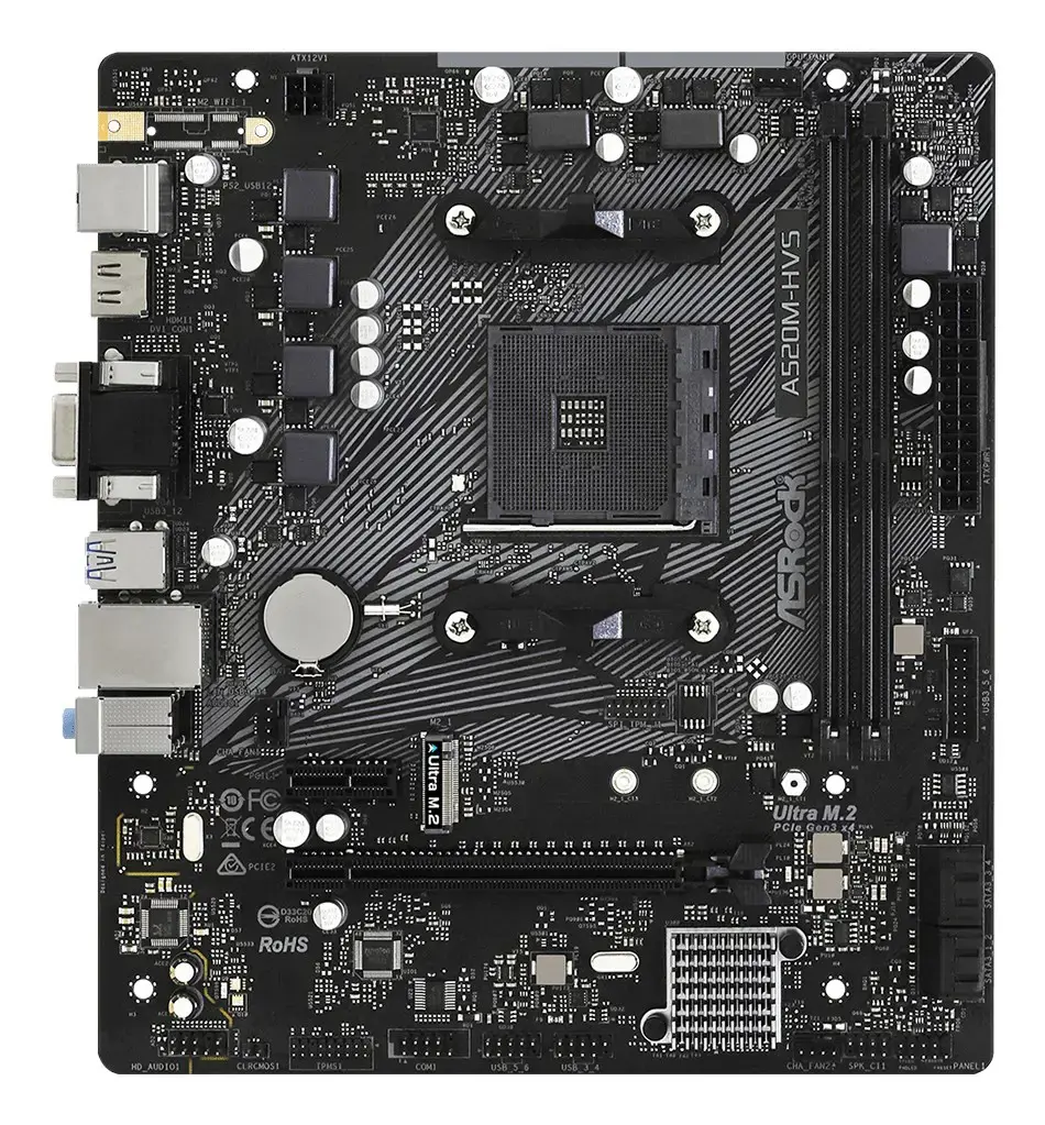 ASROCK A520M-HVS AM4 2xDDR4 mATX MB