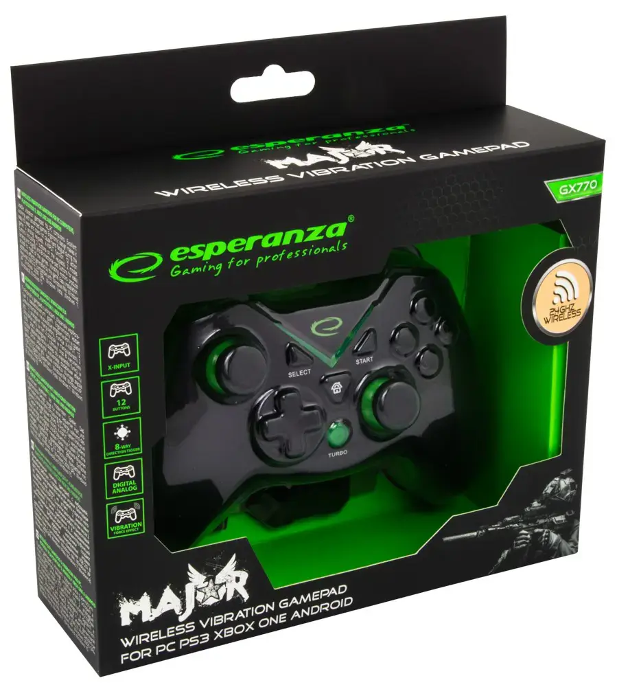 ESPERANZA EGG112K WIRELESS GAMEPAD 2.4GHZ PC|PS3|XBOX ONE|ANDROID USB