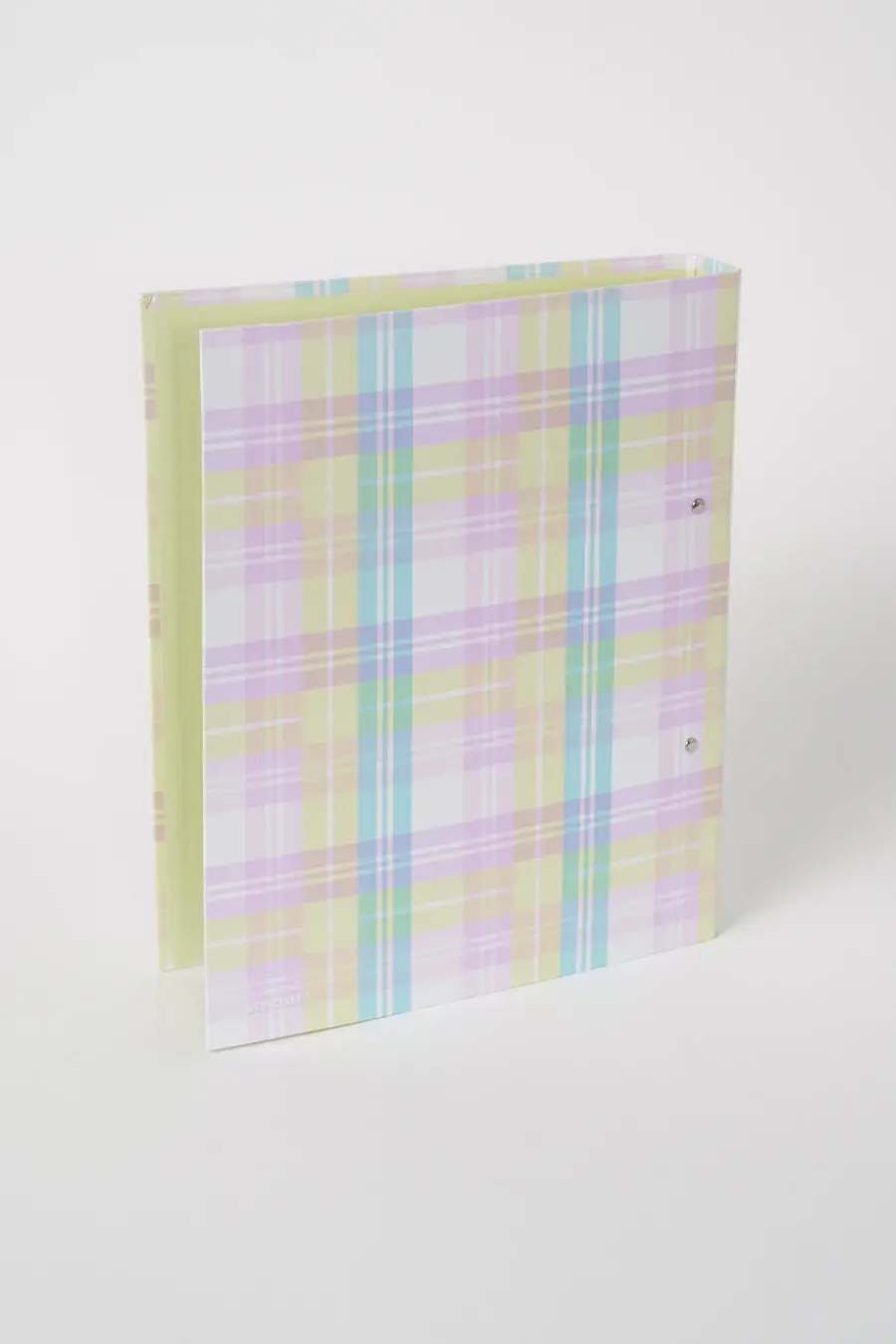 A4 Ringbinder 2 Rings Pastel Plaid