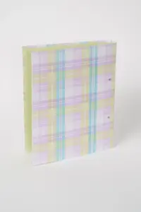 A4 Ringbinder 2 Rings Pastel Plaid