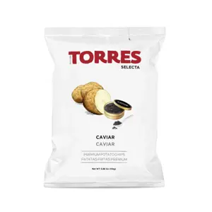 Bulvių traškučiai TORRES, su ikrais, 110 g.