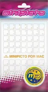 Minipicto keyboard sticker RUS KB-MAC-CLRRU-ORANGE, matte orange