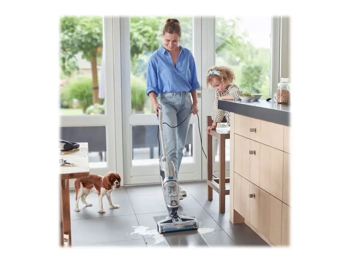 "Bissell" dulkių siurblys "CrossWave C3 Select Corded", veikiantis su laidu, rankinis kotas, skalbimo funkcija, juodas/titaninis/mėlynas, 24 mėn. garantija