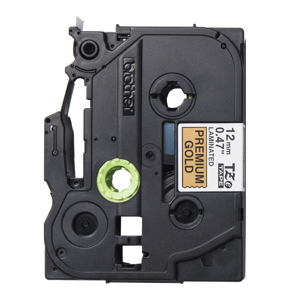 Brother TZe-PR831, Juoda ant aukso, TZe, Juoda, Terminis perkėlimas, Brother, PT-P710BT