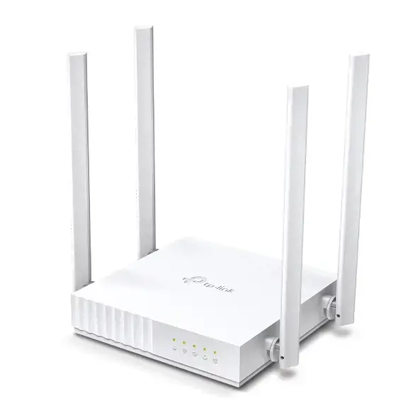 TP-Link ARCHER C24, "Wi-Fi 5" (802.11ac), dviejų dažnių (2,4 GHz / 5 GHz), Ethernet LAN, 4G, baltas, stalinis maršrutizatorius