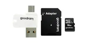 "Goodram M1A4 All in One", 16 GB, "MicroSDHC", 10 klasė, UHS-I, 100 MB/s, 10 MB/s