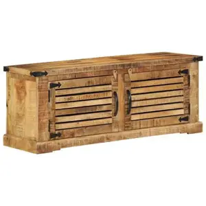 Batų suoliukas 110x38x45 cm Kieta mediena Rupi mango