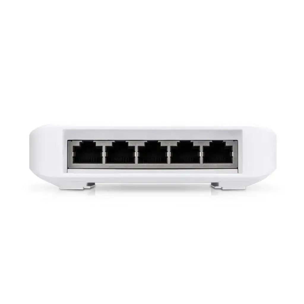 UBIQUITI USW-Flex Ubiquiti USW-Flex 5 x Gigabit UniFi komutatorius (1x PoE įėjimas, 4x PoE+/48V PoE išėjimas 46W)