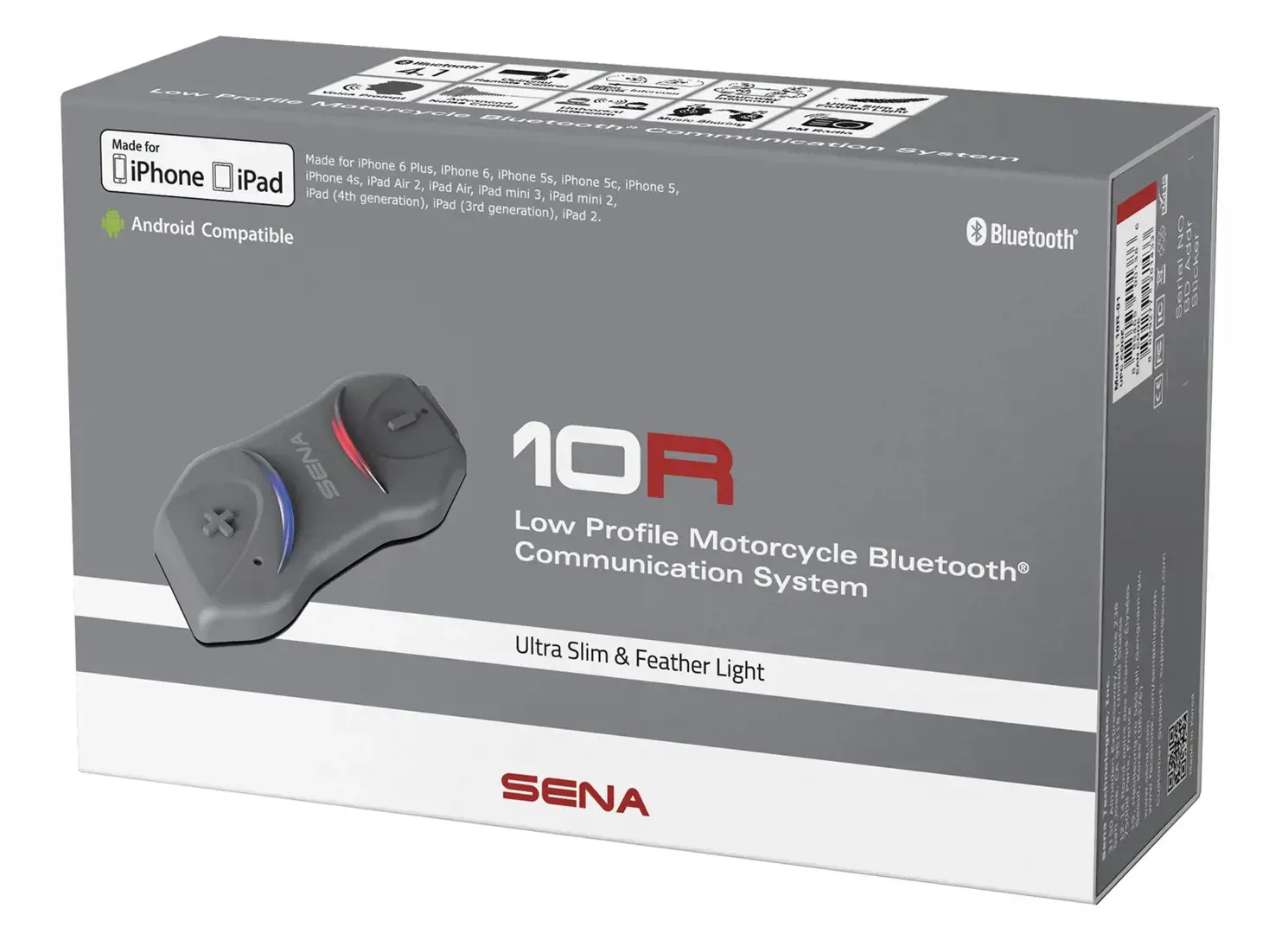Motociklo domofonas "Sena 10R Single