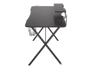 Žaidimų stalas Natec Genesis Holm 300 RGB, Juoda