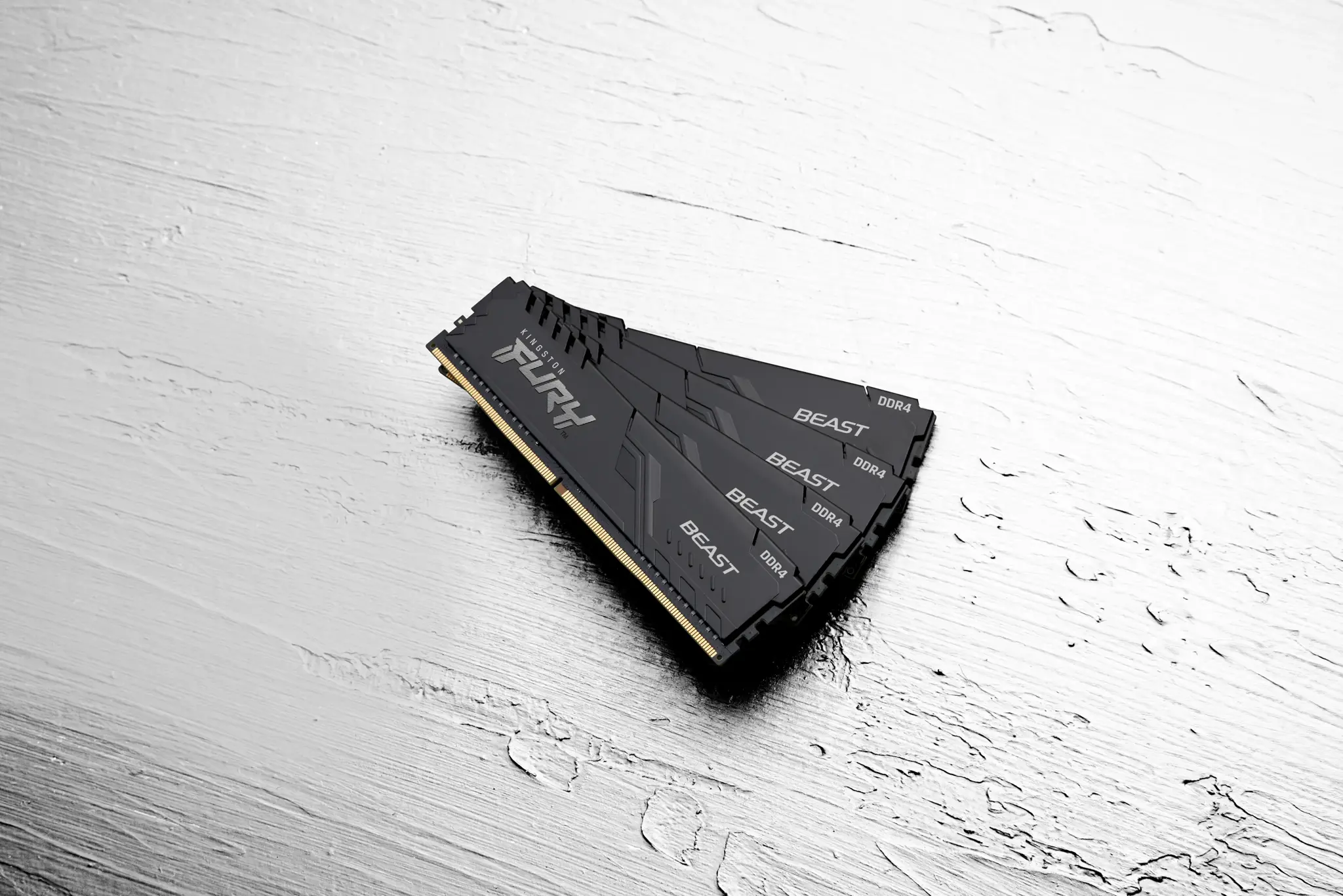 KINGSTON 16GB 3200MHz DDR4 CL16 DIMM 1Gx8 FURY Beast Black