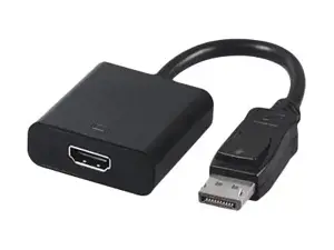 GEMBIRD A-DPM-HDMIF-002 Gembird Displayport vyriškos ir HDMI moteriškos lyties adapteris, 10 cm, juodas