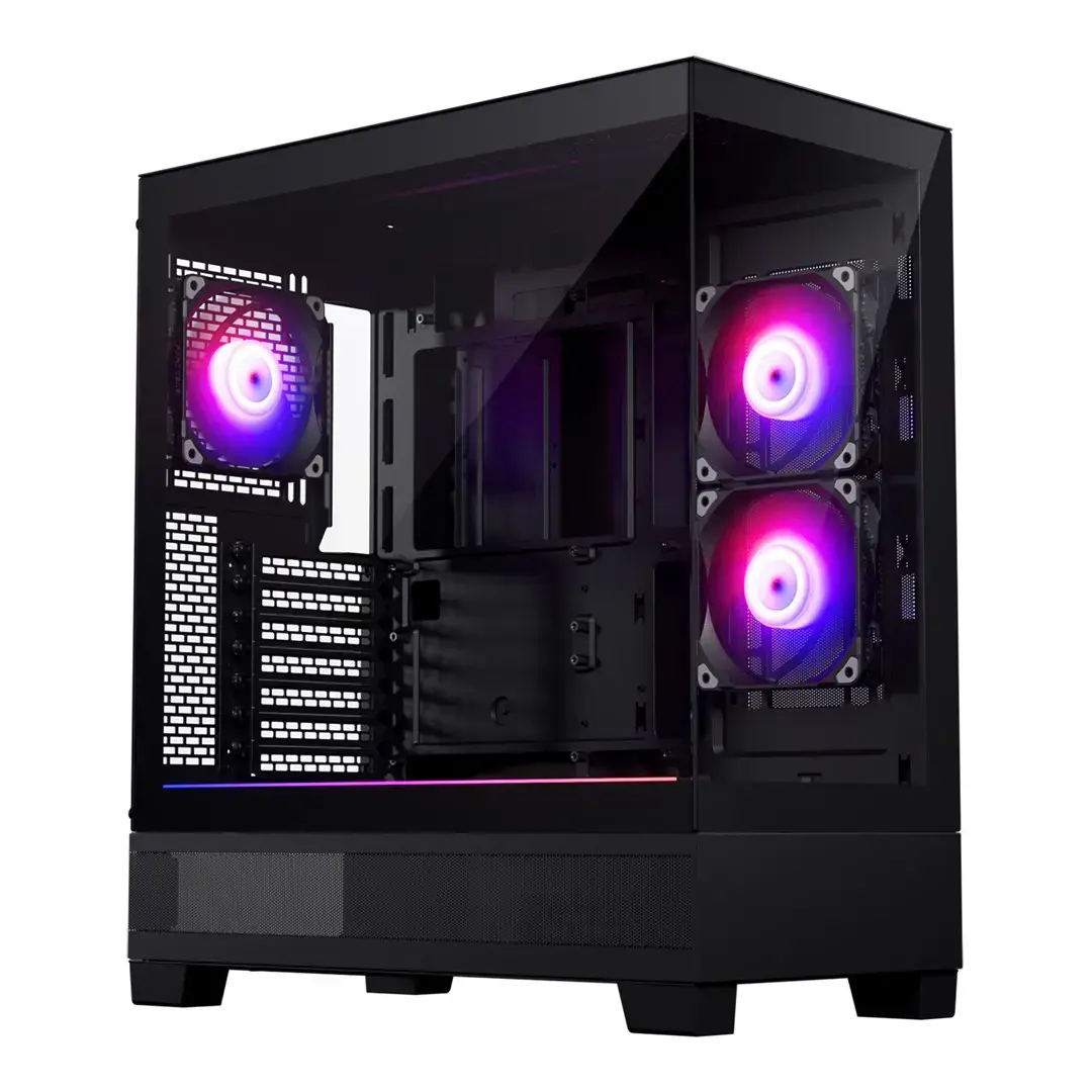 "Phanteks XT VIEW Mid Tower" juodos spalvos