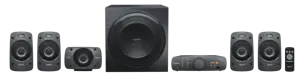 "Logitech" Z906 THX erdvinio garso, 5.1 kanalų, 500 W, universalus, juodas, 1000 W, IR