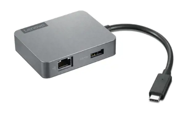 Lenovo 4X91A30366, USB 2.0 Type-C, HDMI, RJ-45, USB Type-C, VGA, pilka, 4K Ultra HD, CE, CB, FCC, EAC, VCCI, KCC, RCM, BSMI, 5 V