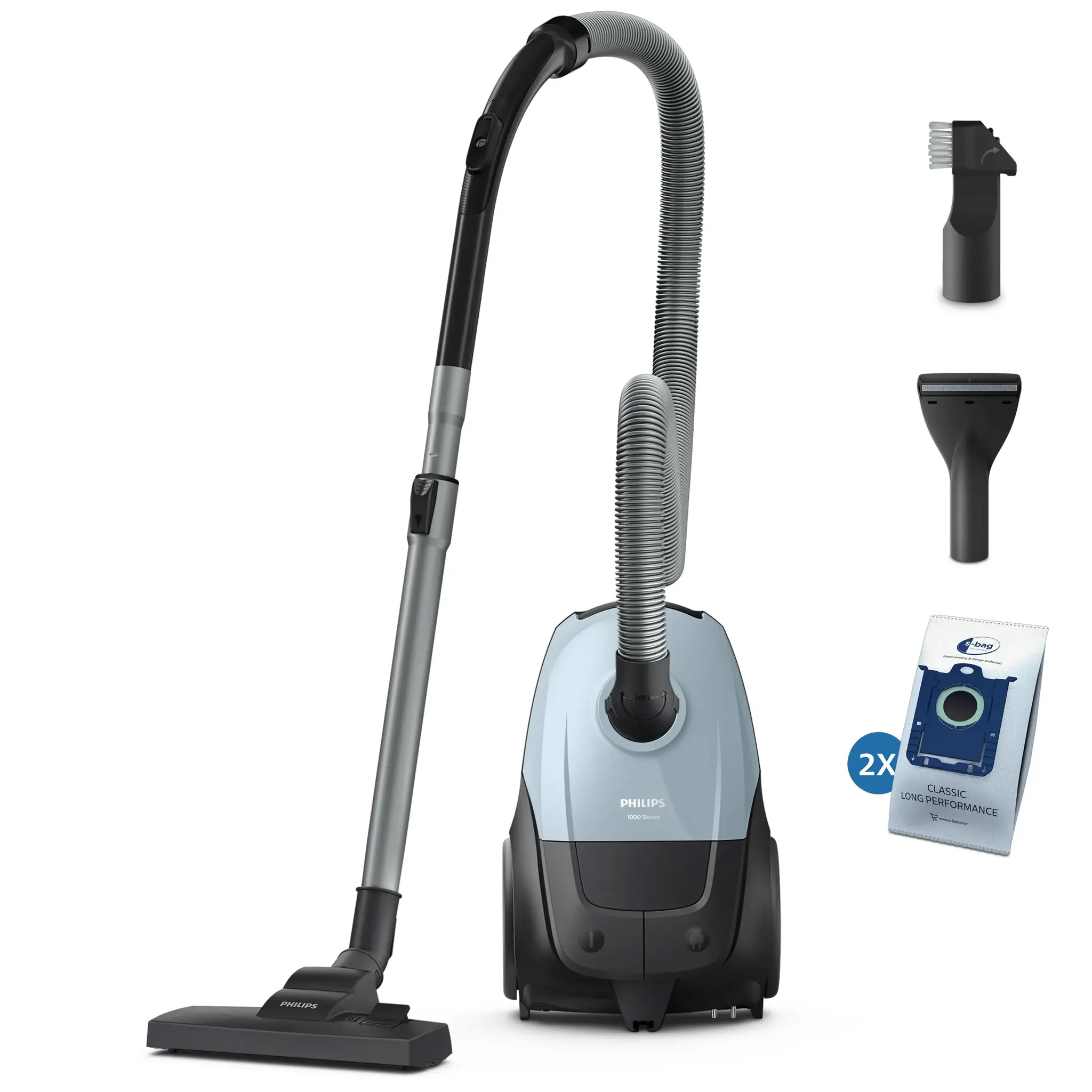 Vacuum Cleaner PHILIPS Input power 800 W Dust capacity 3 L Cylinder vacuum Cleaning type Dry Dust container Dust bag Colour Blue XD1142/10