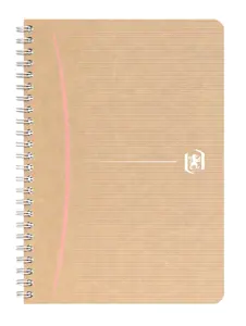 Sąsiuvinis su spirale OXFORD Touareg, A5, perdibto popier., 180 lapų, linijomis