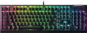 "Razer BlackWidow V4 X" mechaninė žaidimų klaviatūra, žalias jungiklis, šiaurietiškas išdėstymas, l…