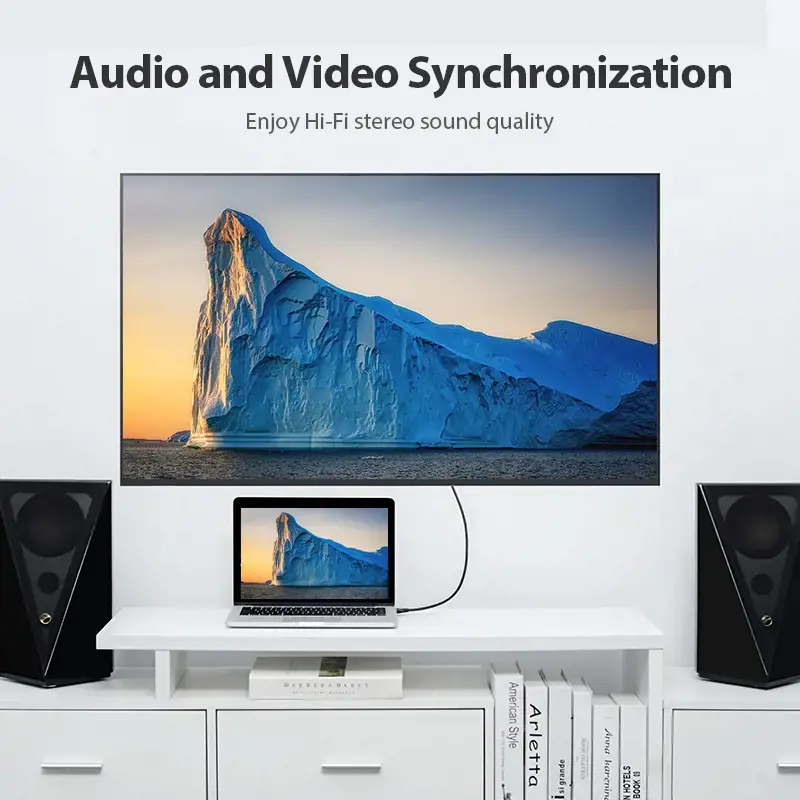 "Vention" nešiojamasis HDMI kabelis 3M juodas, 3 m, A tipo HDMI (standartinis), A tipo HDMI (standartinis), 3D, 18 Gbit/s, juodas