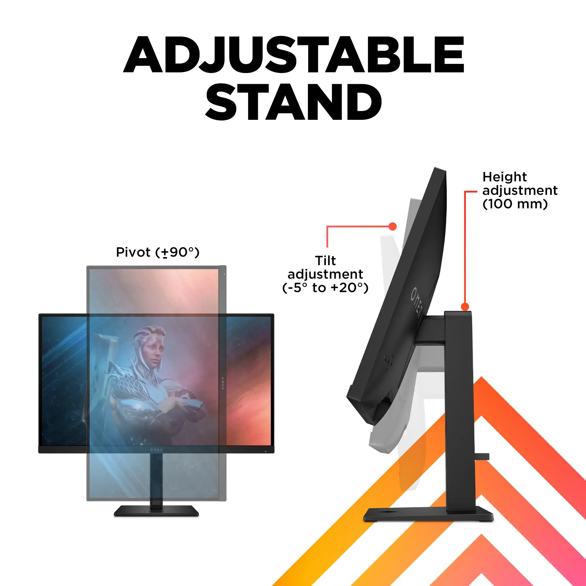 HP OMEN by HP 27, 68,6 cm (27"), 1920 x 1080 taškų, "Full HD", 1 ms, juoda